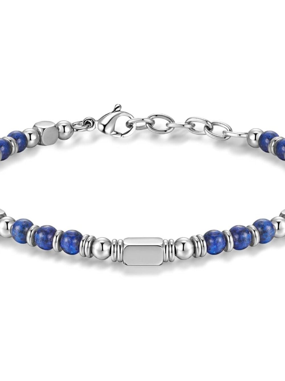 Luxurious Silver & Navy Blue Bohemian Bracelet - Meaningful Gift Idea